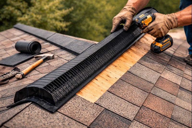 Roof Ridge Vent Installation Fort Lauderdale